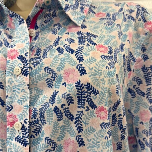 TALBOTS FLORAL SHIRT. - Picture 2 of 8